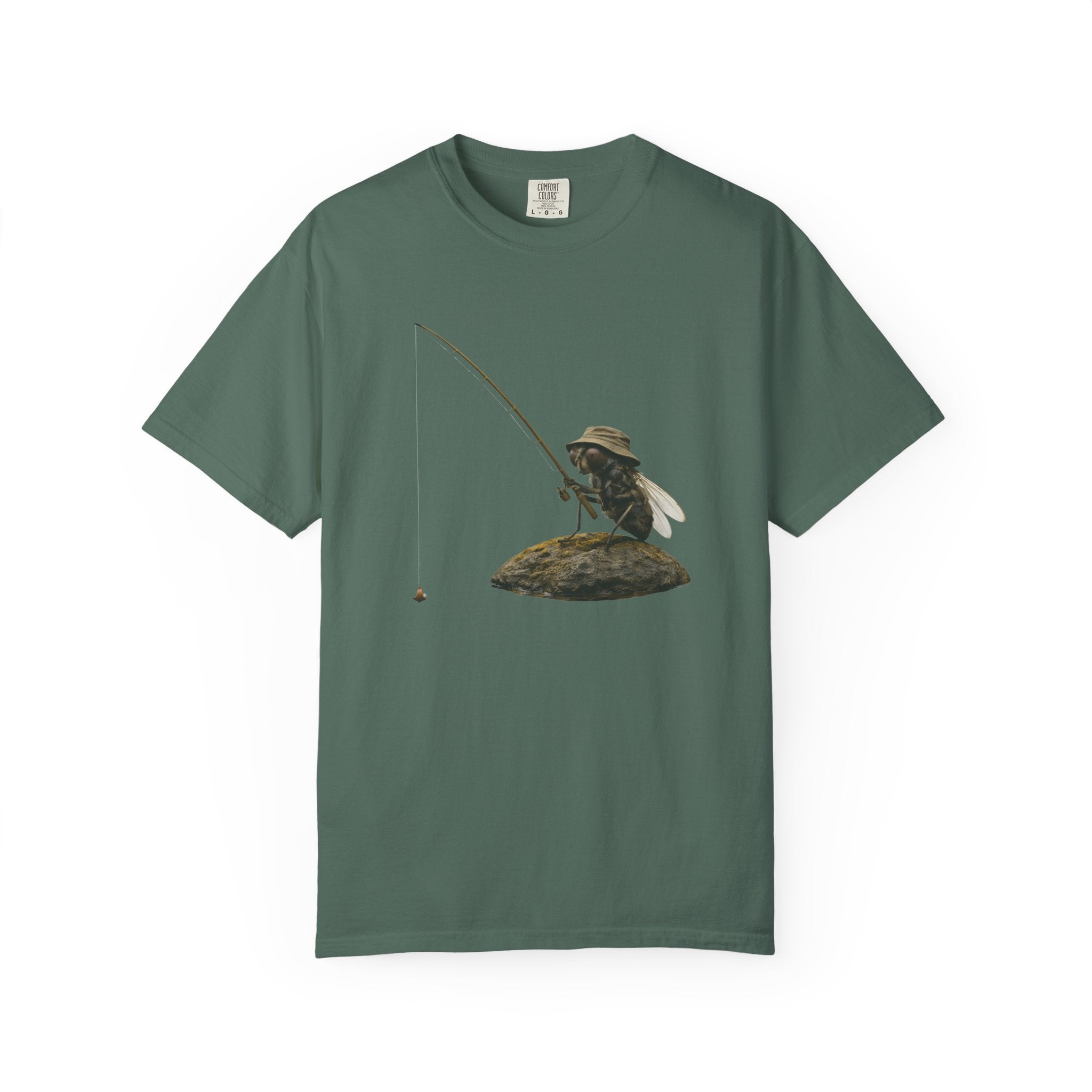 Fishing Bee T-Shirt — Vintage Bee Fisherman Graphic Tee