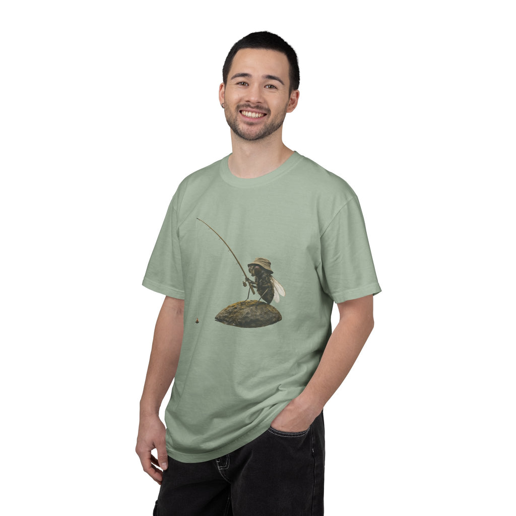 Fishing Bee T-Shirt — Vintage Bee Fisherman Graphic Tee