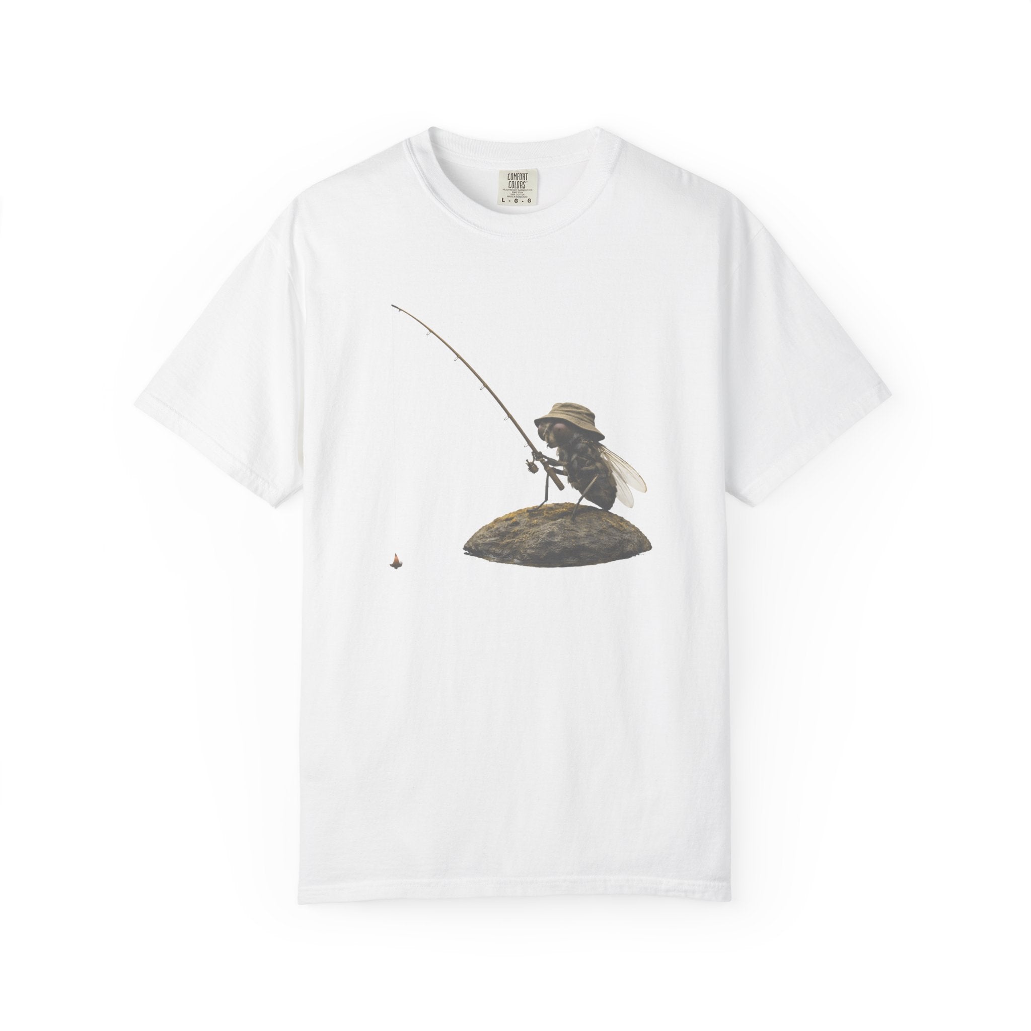Fishing Bee T-Shirt — Vintage Bee Fisherman Graphic Tee
