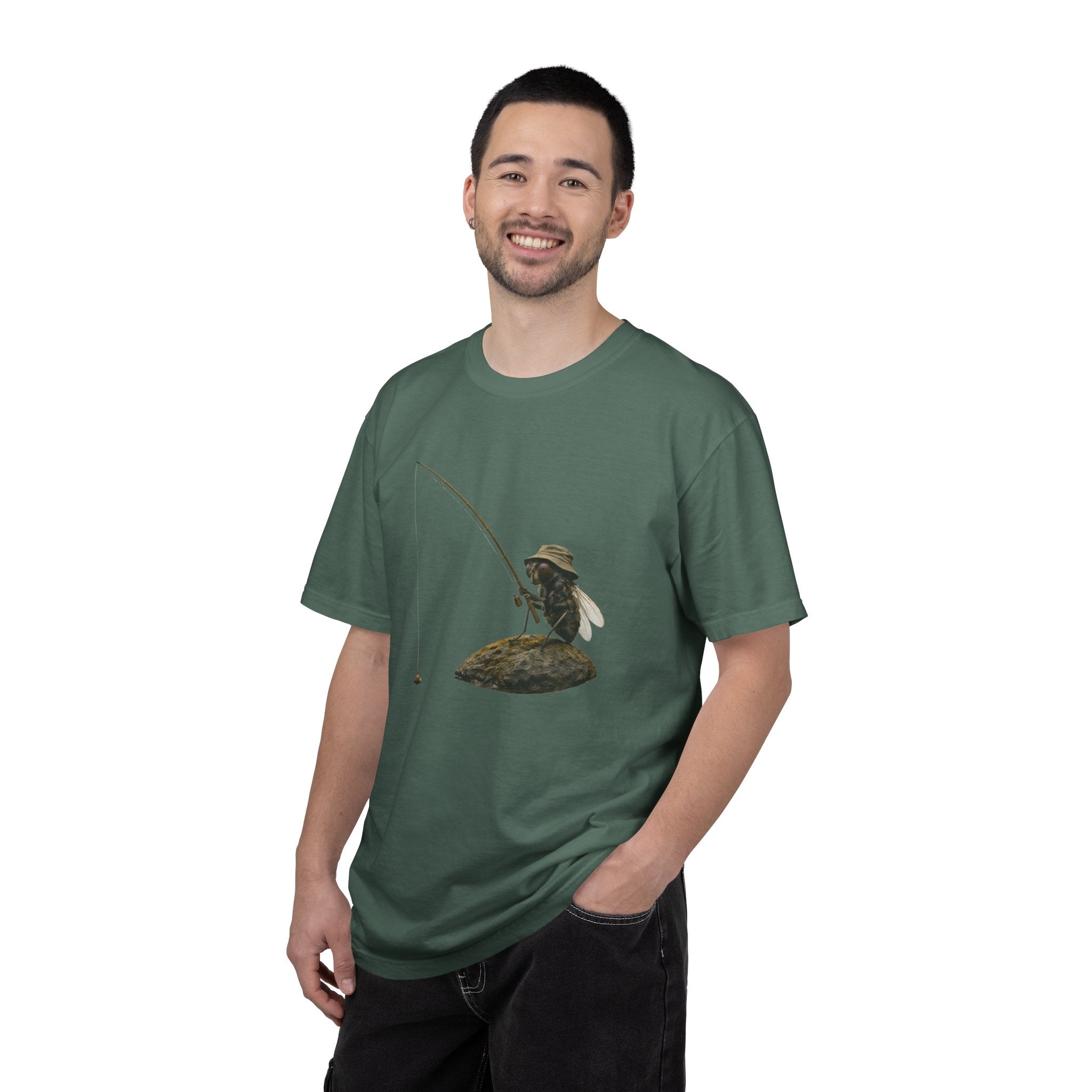 Fishing Bee T-Shirt — Vintage Bee Fisherman Graphic Tee