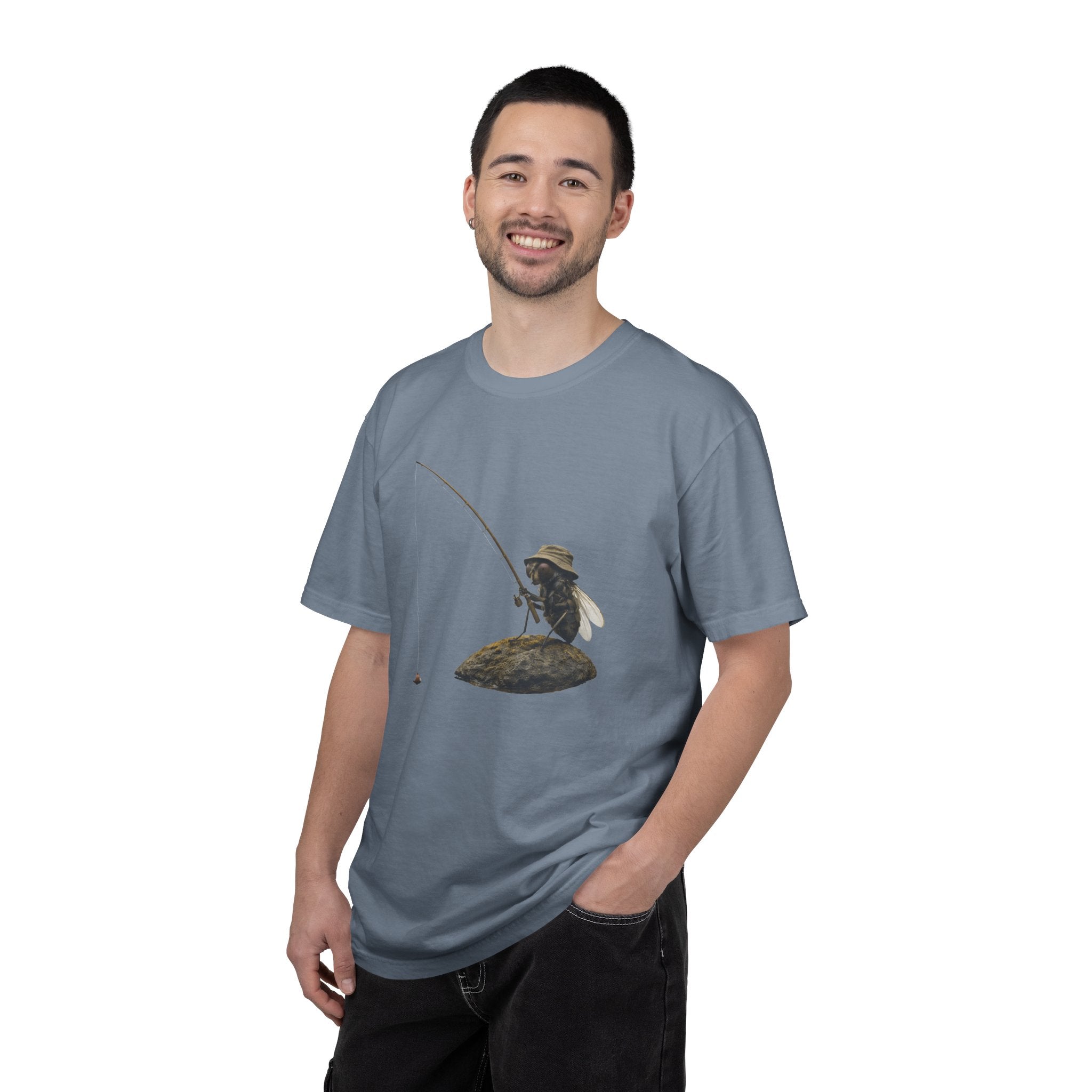 Fishing Bee T-Shirt — Vintage Bee Fisherman Graphic Tee