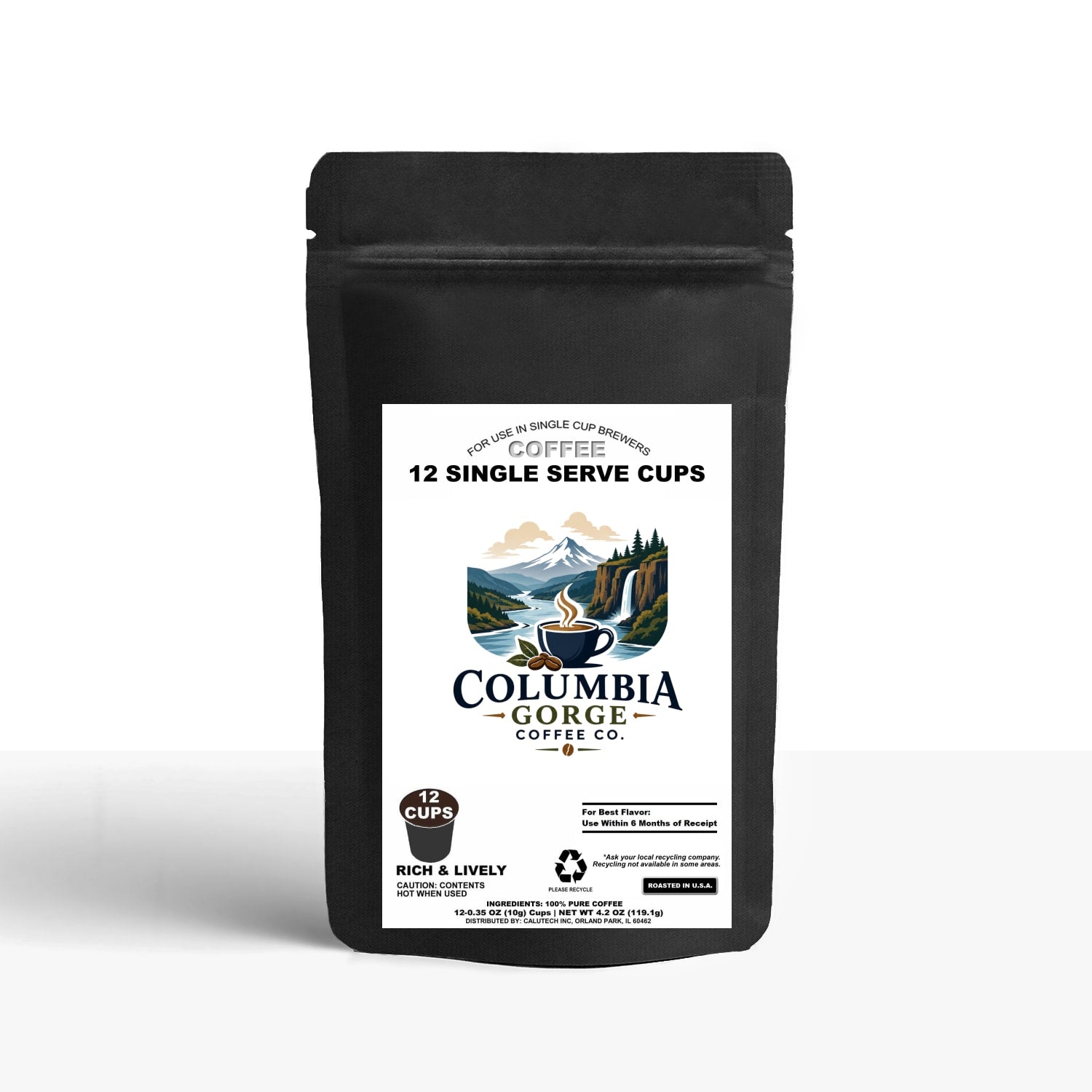 12 Pack Single Serve Coffee Capsules
